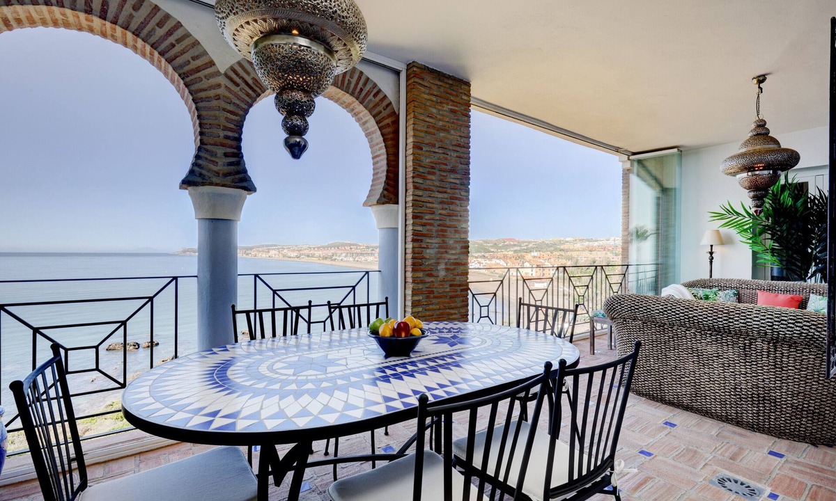 Bahia de Casares Apartment | Apartment "Penthouse La Perla de la Bahia 3" with Sea View, Shared Pool & Wi-Fi
