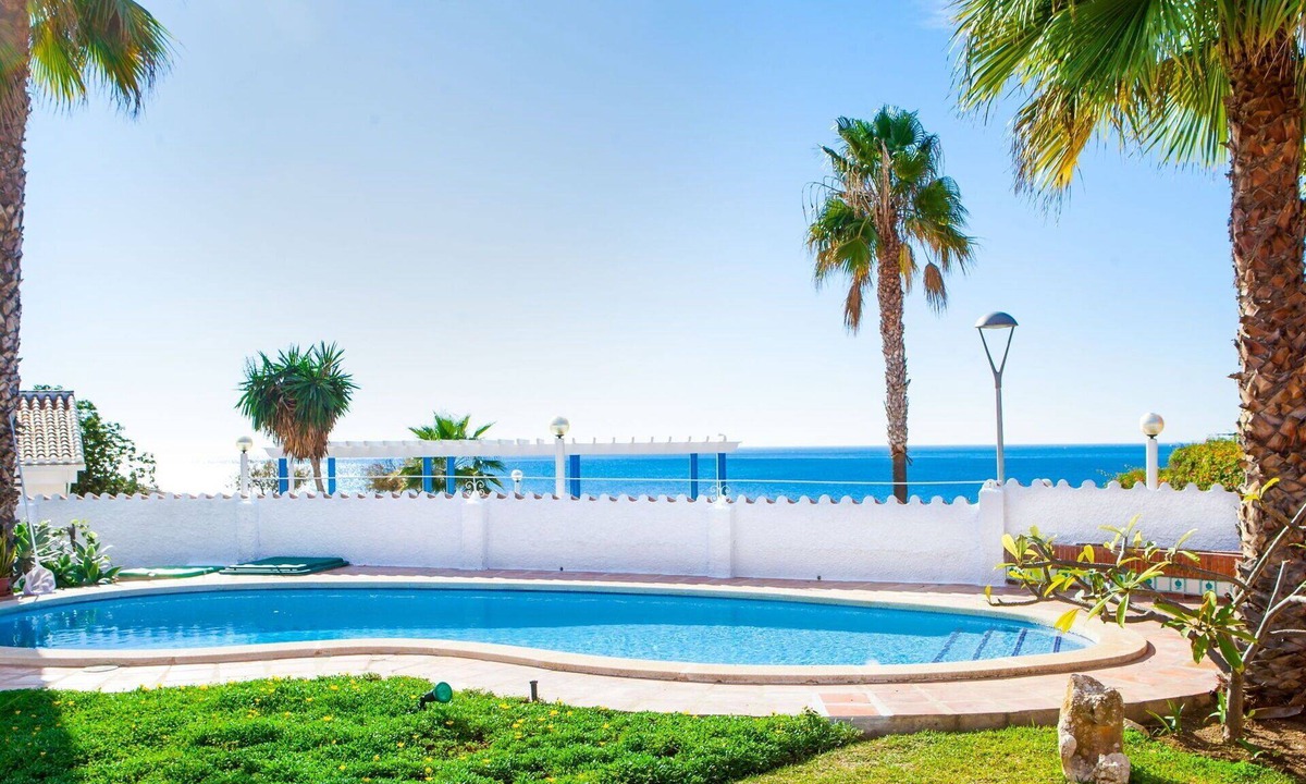 La Cala del Moral Villa | Beautiful private villa for 6 guests with private pool, A/C, hot tub, WIFI, TV and terrace