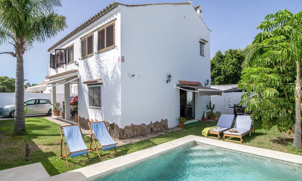 El Palmar House | Casa Blanca: Private Pool, Terrace & Wi-Fi at El Palmar Beach, Vejer de la Frontera