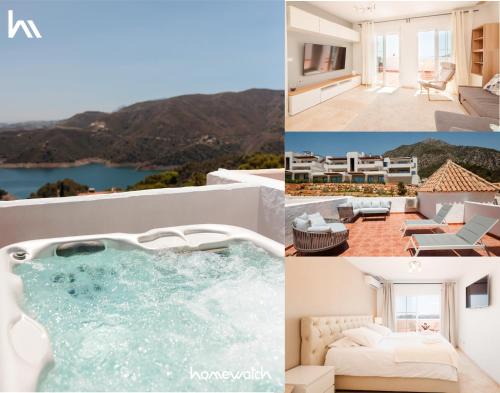 Istan Apartment | Modern Penthouse with Private Jacuzzi, Panoramic Sea and Lake Views - 8 min to Puente Romano