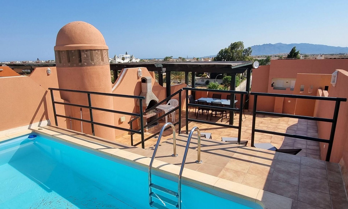Vera Beach Apartment | Penthouse with private pool on the roof, sea views, 50m from the beach, WiFi