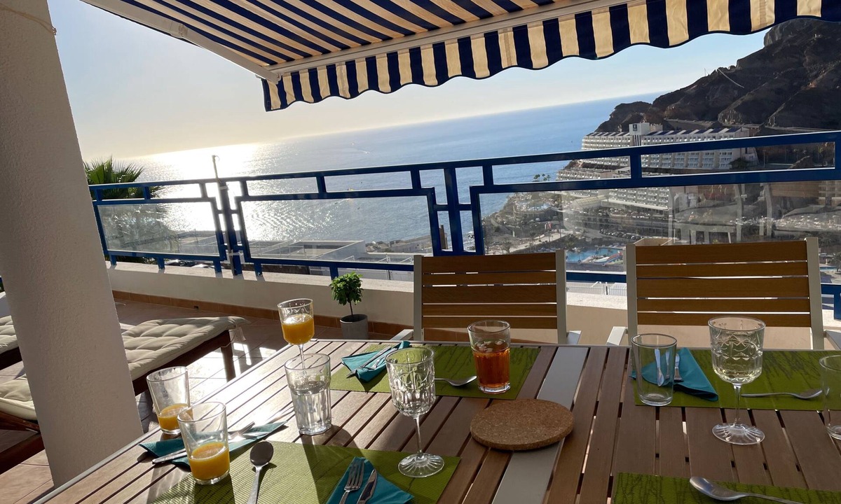 Taurito Apartment | Sunny Seaview Modern apt - Pool and Beach Access
