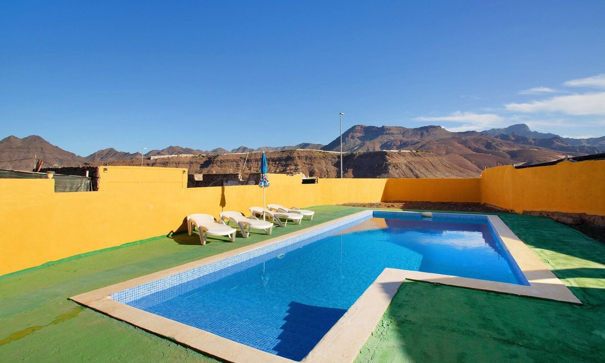 La Aldea de San Nicolas House | Vacation Home 'Villa Paraiso Aldeano 1+2' with Mountain View, Private Pool and Wi-Fi