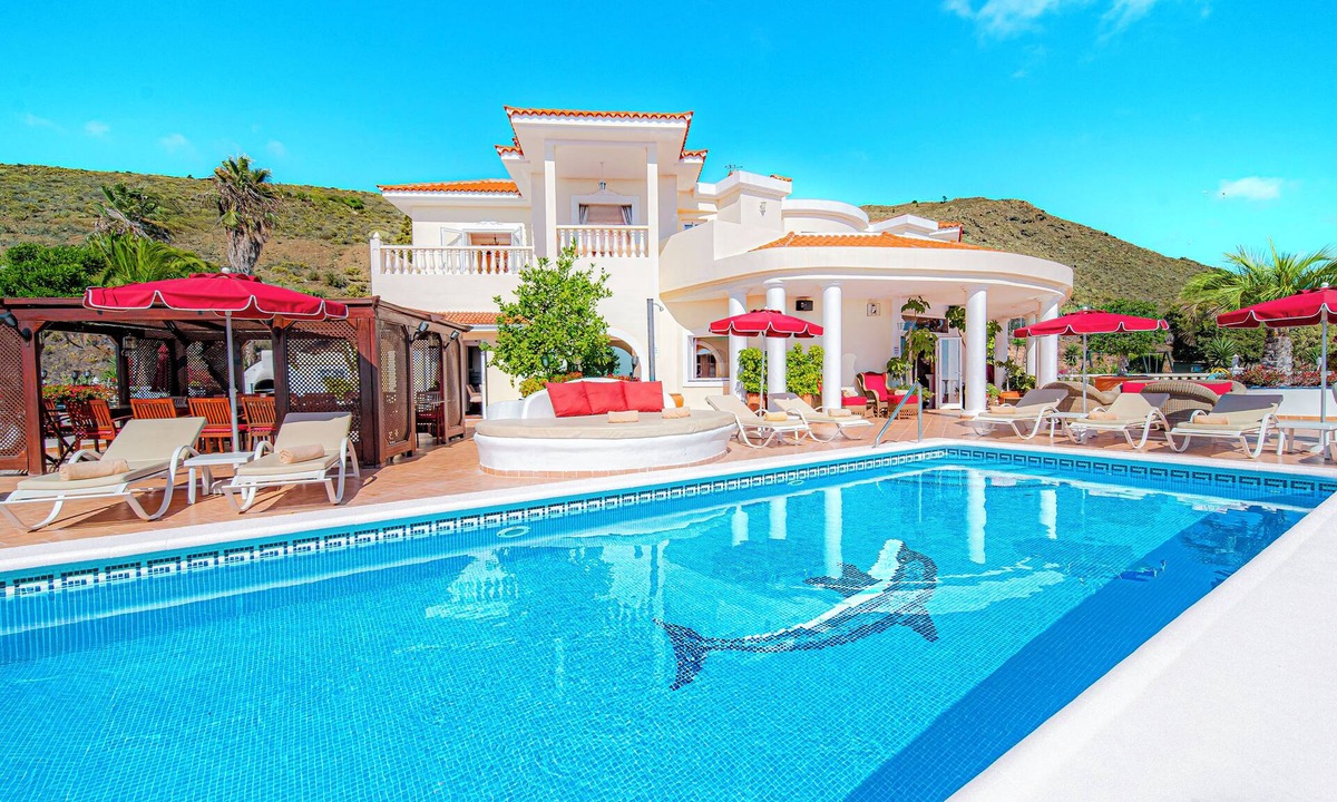 Adeje Villa | Villa Monaco Luxury Villa Adeje Heated Pool, Cinema, Gym & Panoramic Sea Views
