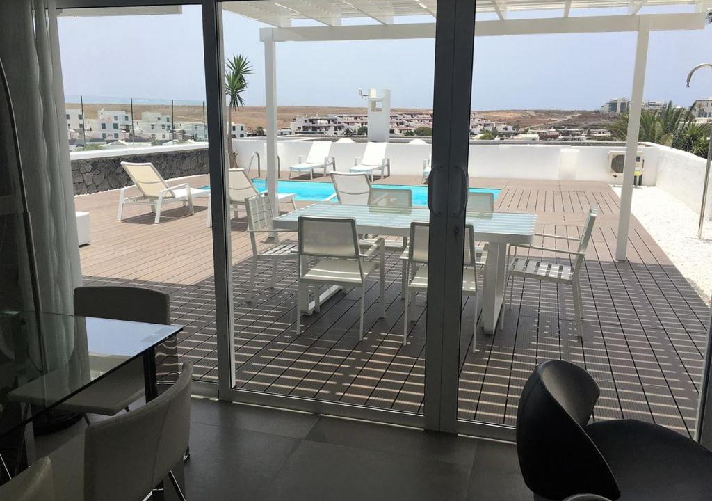 Playa Blanca Villa | Villa Vistas Ajaches with private heated pool wifi air conditioning