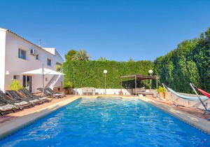 Large and comfortable villa in Moraira, Costa Blanca, Spain with heated pool for 10 persons in Moraira