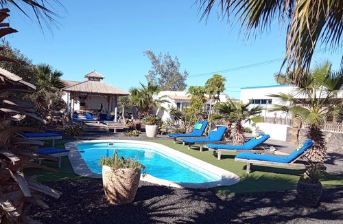 Lajares House | a 2 Minutes de Lajares Grande Maison Familiale Piscine bbq Wifi Fibre Parking