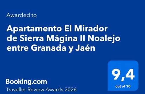 Noalejo Apartment | Apartamento El Mirador de Sierra Mágina II Noalejo entre Granada y Jaén