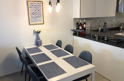 Mar de Pulpi Apartment | Apartment 'Casa Synor Mar De Pulpi' with Mountain View, Wi-Fi and Air Conditioning