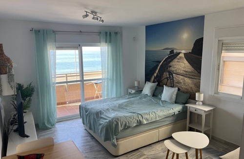 Rincon de la Victoria House | Apartment "Studio 2 Sea front" At the Beach with Sea View