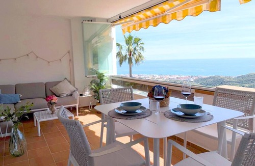 Rincon de la Victoria Apartment | Apartment 'Seavista Luxe' with Sea View, Wi-Fi and Air Conditioning