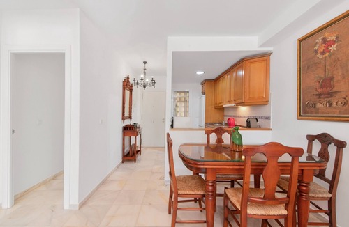 Lepe Apartment | Apartment 'Las Arenas' with Shared Pool, Private Terrace and Wi-Fi