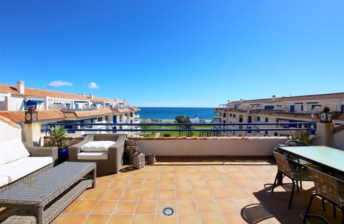 San Luis de Sabinillas Apartment | Beachfront penthouse with stunning sea views, Next to the beach, restaurants and supermarkets