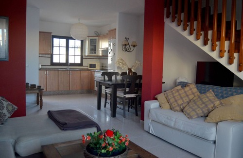 Costa Teguise Apartment | Charming duplex apartment in a luxury complex. at. pool repair 01/2023