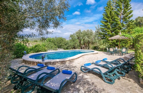 Inca Villa | Finca Can Reure with Mountain View, Wi-Fi Pool, Garden & Terrace