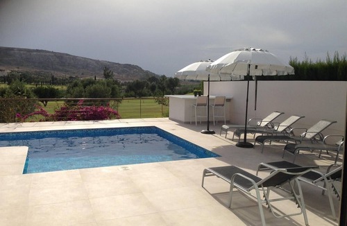 Algorfa Villa | Finca "Modern Orquidea Frontline" with Mountain View, Private Pool & Wi-Fi