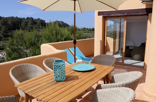 Benimeit House | Furnished bungalow with spectacular sea view, 6+, pool