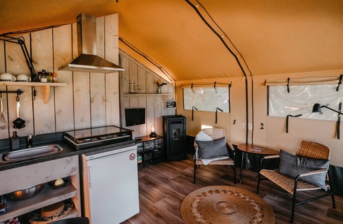 Tarbena RV Rental | Glamping 'Tienda De Safari ' with Private Terrace and Wi-Fi