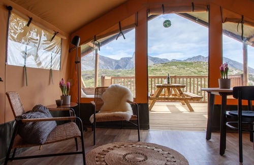 Tarbena RV Rental | Glamping 'Tienda De Safari ' with Private Terrace and Wi-Fi