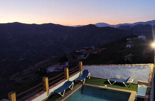 El Borge House | Home In Tranquil Mountains with Pool, Terrace, Balcony & Wi-Fi; Parking Available