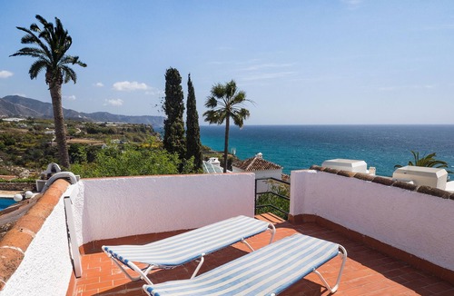 Chimenea Villa | In Nerja, villa with garden and private pool overlooking the sea for 8 people