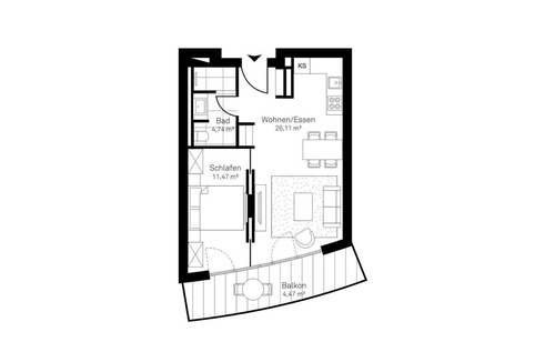 Timmendorfer Strand Apartment | Luxury vacation apartment 1.02 with balcony near the beach in Timmendorfer Strand