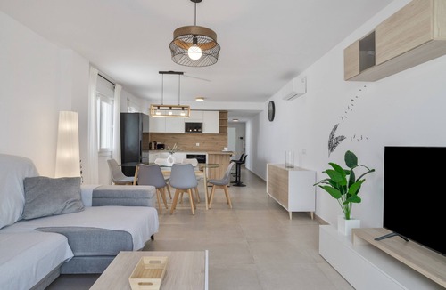 Atlanterra Apartment | Modern Atlanterra Apartment with Shared Pool, Solar Panels, Battery & Backup