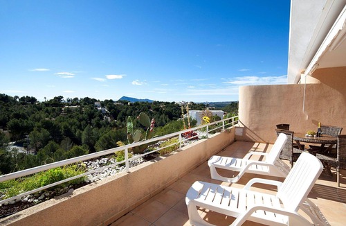 Bernia Apartment | Nice apartment for 4 guests with A/C, pool, WIFI, TV, terrace and panoramic view