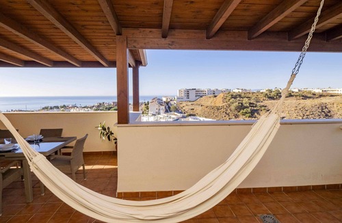 Benagalbon Apartment | Penthouse with sea views, pool and parking