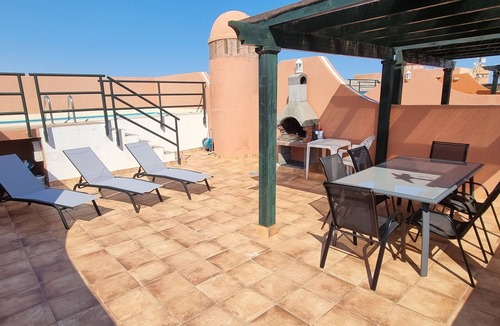 Vera Beach Apartment | Penthouse with private pool on the roof, sea views, 50m from the beach, WiFi