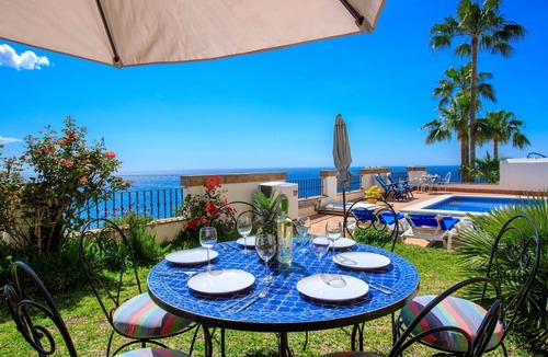 Torrox Villa | Stunning private villa for 8 people with WIFI, A/C, private pool, TV and terrace