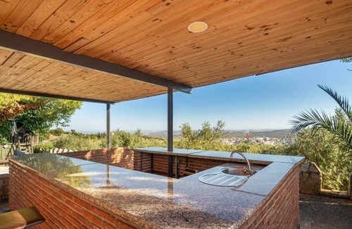 Baena Villa | Stunning private villa with A/C, private pool, hot tub, WIFI, TV, patio and pets allowed