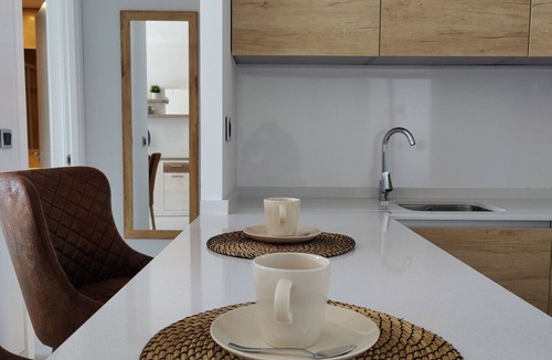 Benidorm Apartment | SUNSET WAVES blue sky apartment