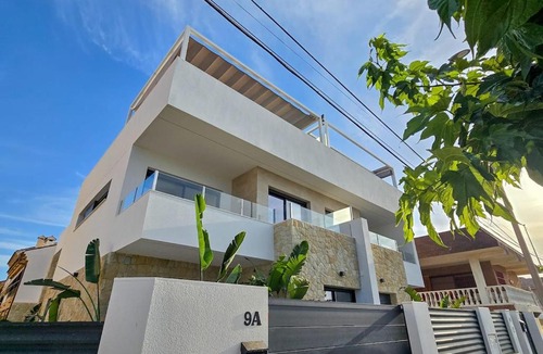 Pilar de la Horadada Villa | Villa Antonio, Private Jacuzzi, Holiday, 3 BR, 100m to the Beach