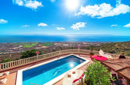 Adeje Villa | Villa Monaco Luxury Villa Adeje Heated Pool, Cinema, Gym & Panoramic Sea Views