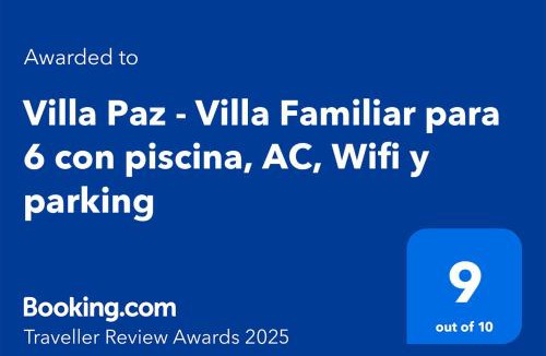 La Alfoquia Villa | Villa Paz - Villa Familiar para 6 con piscina, AC, Wifi y parking