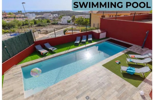 Finestrat Villa | Villa Vibes & Views near Benidorm for 16 Guest Pool Badminton