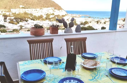 San Jose Ski Chalet | Villa with pool, terrace and sea views, five minutes from the beach