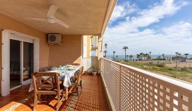 Apartment 'Al Lado De La Playa' with Sea View, Shared Pool and Wi-Fi