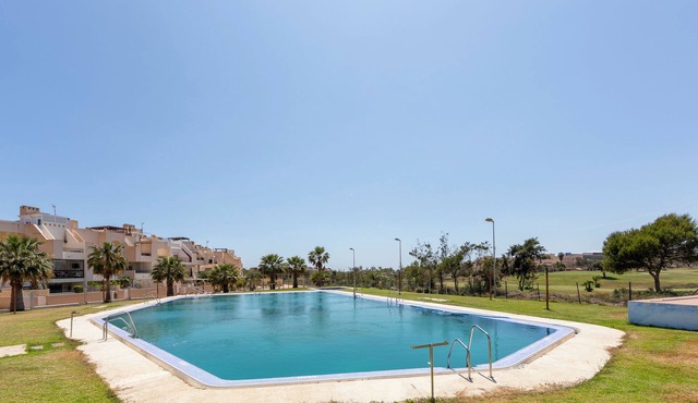 Apartment 'Campo De Golf, Piscina Y Padel' with Sea View, Shared Pool and Air Conditioning