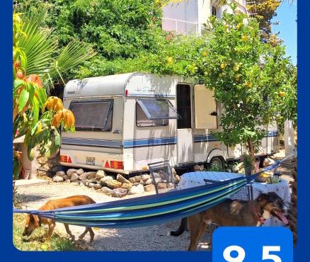 Caravan in Finca Molino in Almayate with Pool, Sea Views, Family Family Touch & Dog Madness
