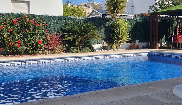 Casa de Verano- Villa with pool, garden, near Vera Playa beach.