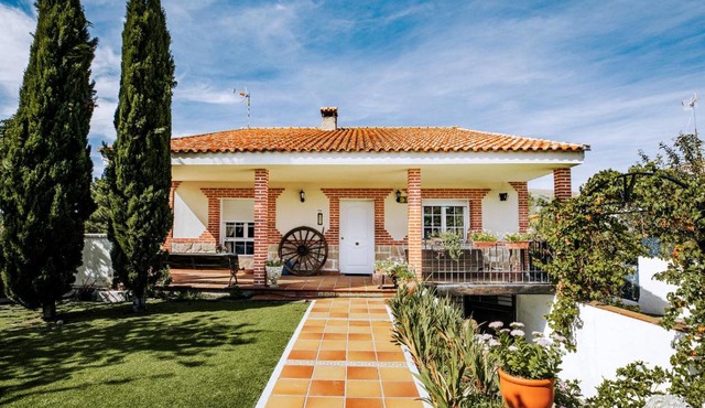 El rancho Gómez, chalet con piscina. AVILA , El Barraco