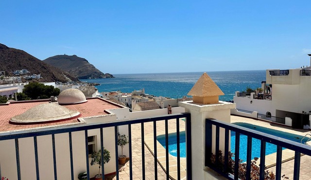 Fabulous ocean view and pool 80m from the beach in San Jose (pet friendly)