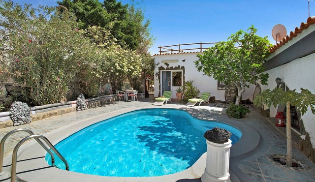 Finca Fani 2 with Sea and Mountain Views, Shared Pool, Terrace, and Garden