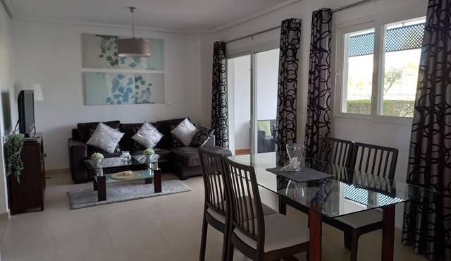 Ground Floor 2 Bedroom Apartment with Terrace, Garden and Pool