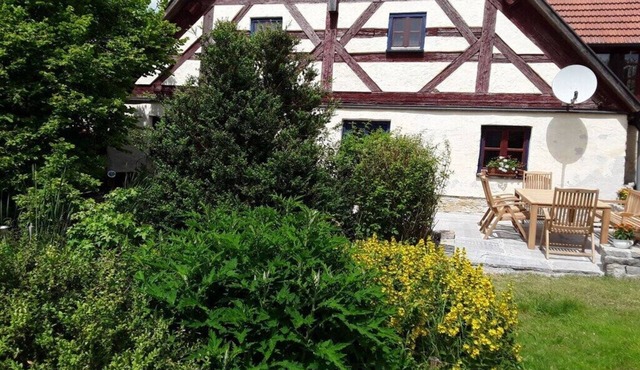 Half-timbered house from 1708 in Deining