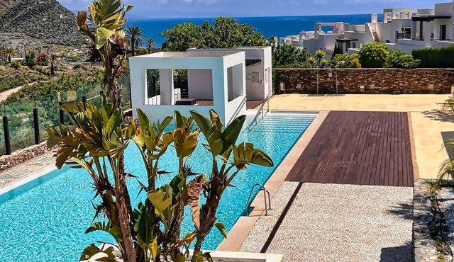 Holiday Home 'Luxe - Macenas Resort Pool' with Sea Views, Wi-Fi & Air Conditioning