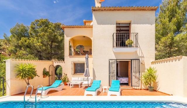 Holiday Villa Near Denia with Mountain View, Pool & Wi-Fi