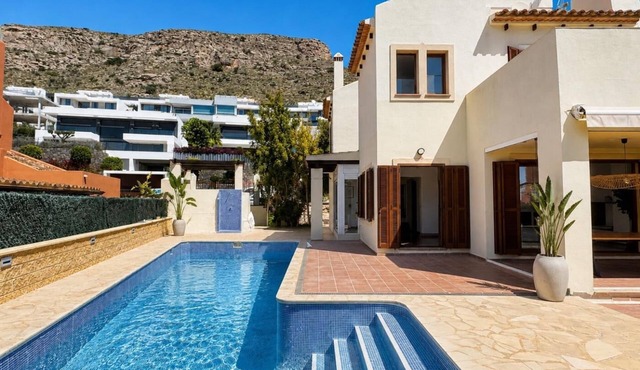 Large villa with private pool and sea views